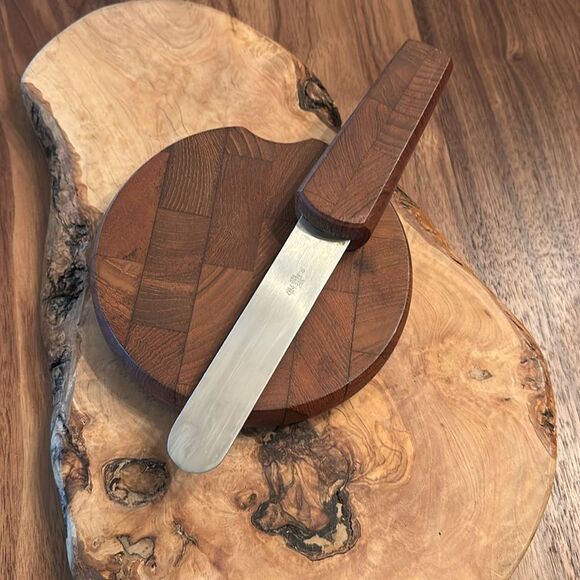 Vintage Dansk Cheese Board and Knife - Picture 3 of 6